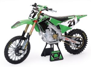 Mudel 1:12 motokross Kawasaki Racing J. Anderson (#21)